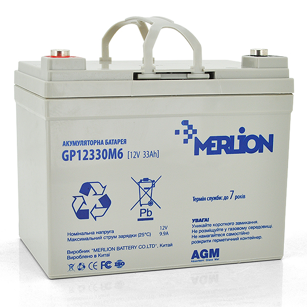  Merlion AGM GP12330M6 12V 33Ah