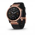   Garmin fenix 6S Sapphire Rose Gold-tone with Heathered Black Nylon Band, North