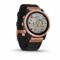   Garmin fenix 6S Sapphire Rose Gold-tone with Heathered Black Nylon Band, North