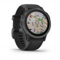   Garmin Fenix 6S Sapphire Carbon Gray DLC with Black Band