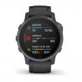   Garmin Fenix 6S Sapphire Carbon Gray DLC with Black Band