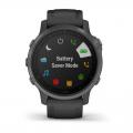   Garmin Fenix 6S Sapphire Carbon Gray DLC with Black Band