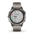   Garmin Quatix 6x Solar Gray with  titanium band