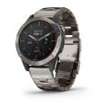   Garmin Quatix 6x Solar Gray with  titanium band